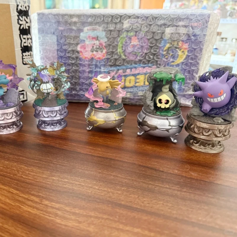 جديد إعادة النعناع بيكاتشو ليلة جمع 2 البوكيمون Gengar Misdreavus أنيمي لطيف الشكل المشهد ديكور تحصيل لعبة البوكيمون المشجعين هدية