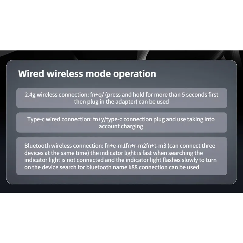 87 Key Hot Swappable Wireless Bluetooth Wired Three Mode Mechanical Keyboard E Sports RGB Backlight for Office Gamers Typists