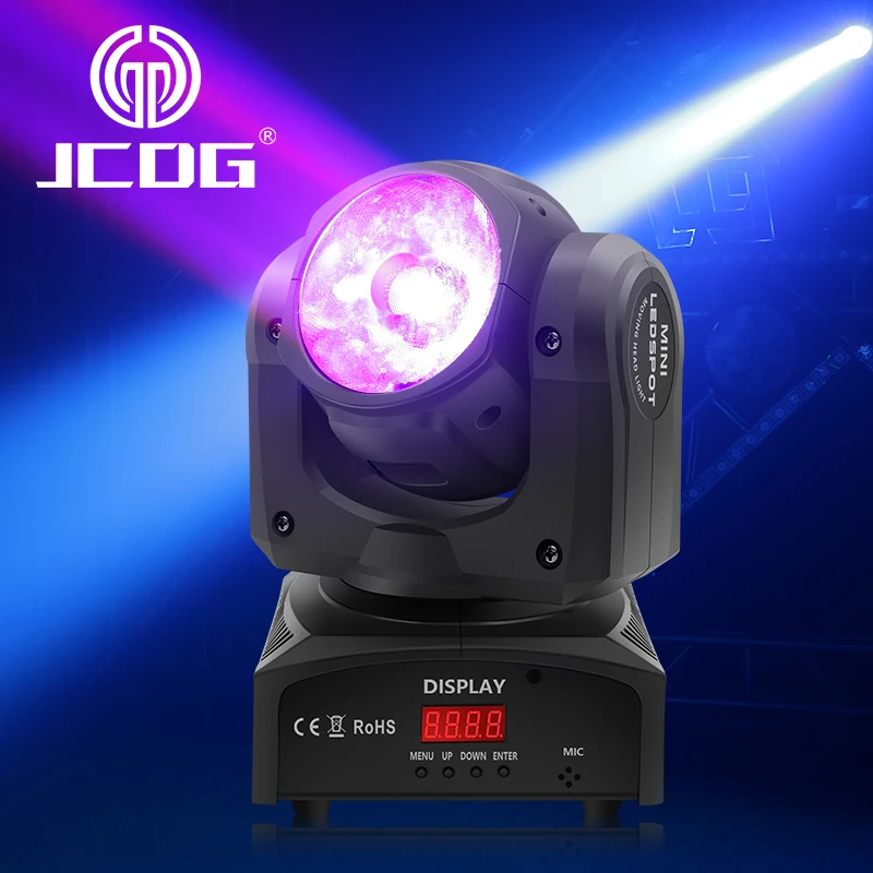 JCDG โรงงาน Outlet 60W Beam Moving Head Light 4IN1 LED RGBW Super Bright DJ จุด Dmx ไฟกับ FlightCase