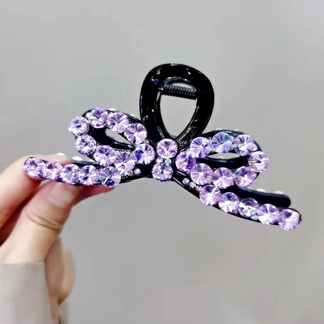 

Hair grab clip Temperament clip Hair clip Hair clip Shark clip Shihua Crystal clip Hair clip factory direct sales