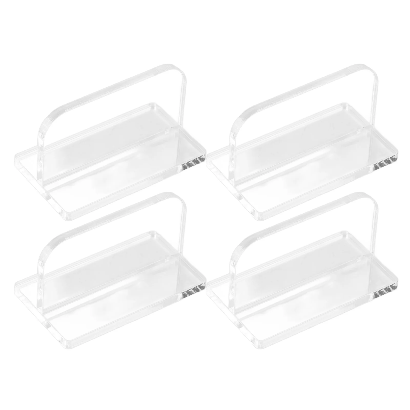 

4Pcs Aquarium Lid Handles Acrylic Fish Tank Cover Parts Wear-Resistant Clear Replacement Stick-on Fish Tank Lid Grip Accessories