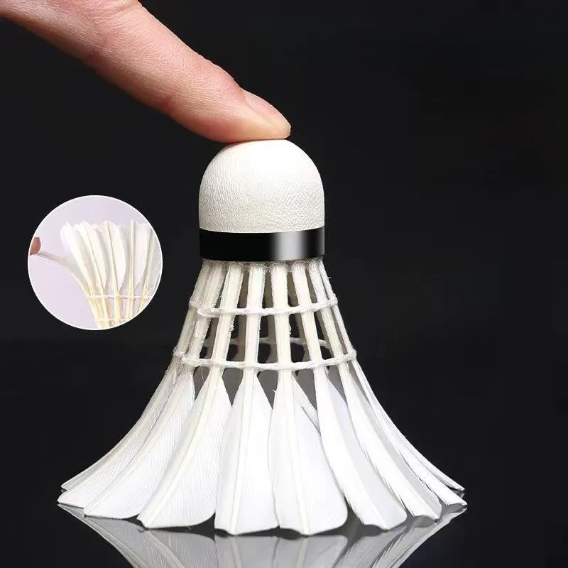 

Professional Badminton Shuttlecock Goose Feathers Outdoor Windproof Stable Not Easy to Rot Composite Wood Head for Competitio...
