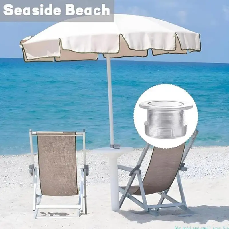 581C Patios Table Hole Rings Caps Parasol Table Hole Insert Table Hole Cover for Preventing Scratches and Dents Umbrella Adapter