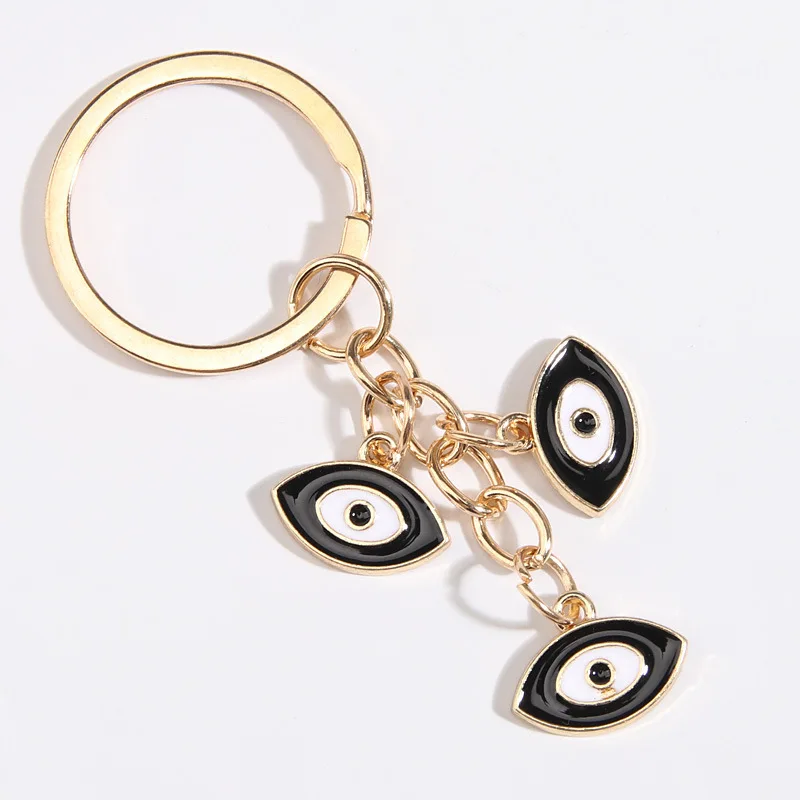 2025 New Heart Shaped Palm Water Drop Devil's Eye Pendant Suitable for Men and Women Accessories Keychain Keychain Holiday Gift - Image 6