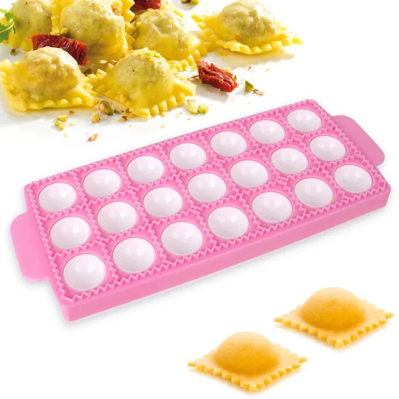 Italian Dumplings Making Mold Handmade Pastry Tool Multifunction Plastic Ravioli Mould DIY Baking Tools