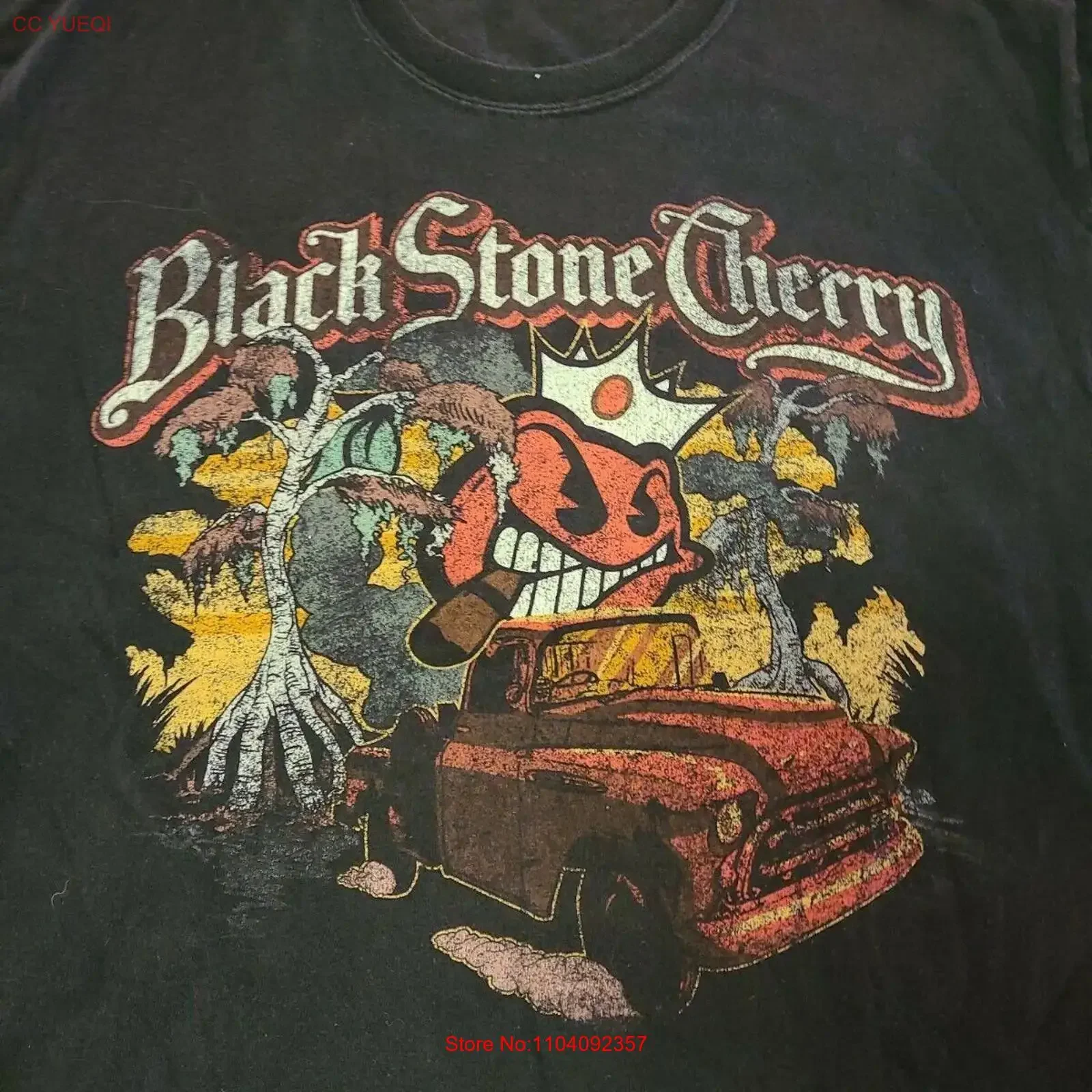 Camiseta Hot Black Stone Cherry Band de algodón S 234XL XS273 vintage lavada con gráfico streetwear homme unisex