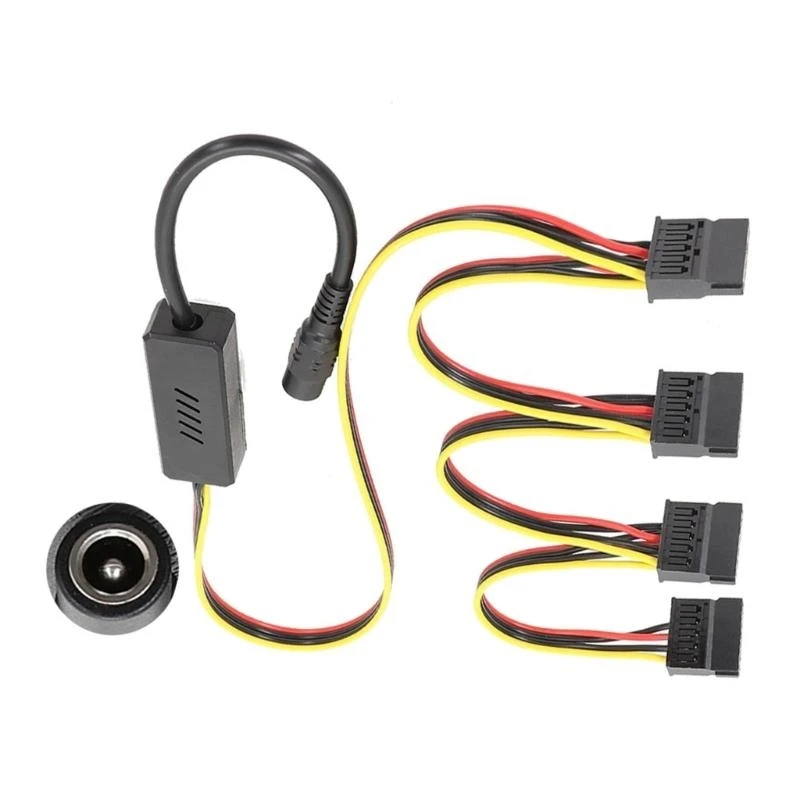 Reliable Connection DC5.5x2.5mm To Hard Drive Supply Cable 12V to 5V Converters 50cm/19.69inch Easy to Use