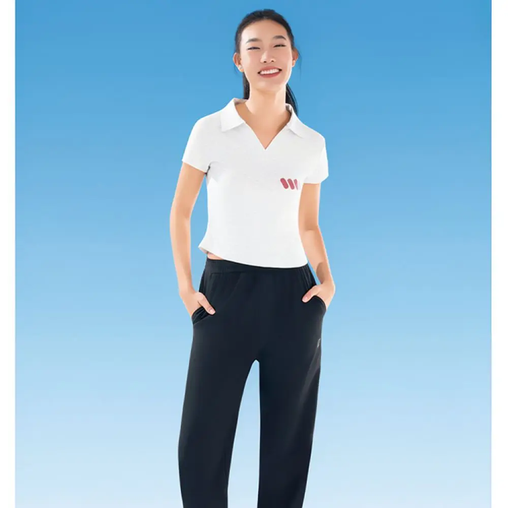 Summer Womens Casual Sportswear Straight Pants High Waist Loose Fit Breathable Quick Dry Fitness Running Trousers Thin