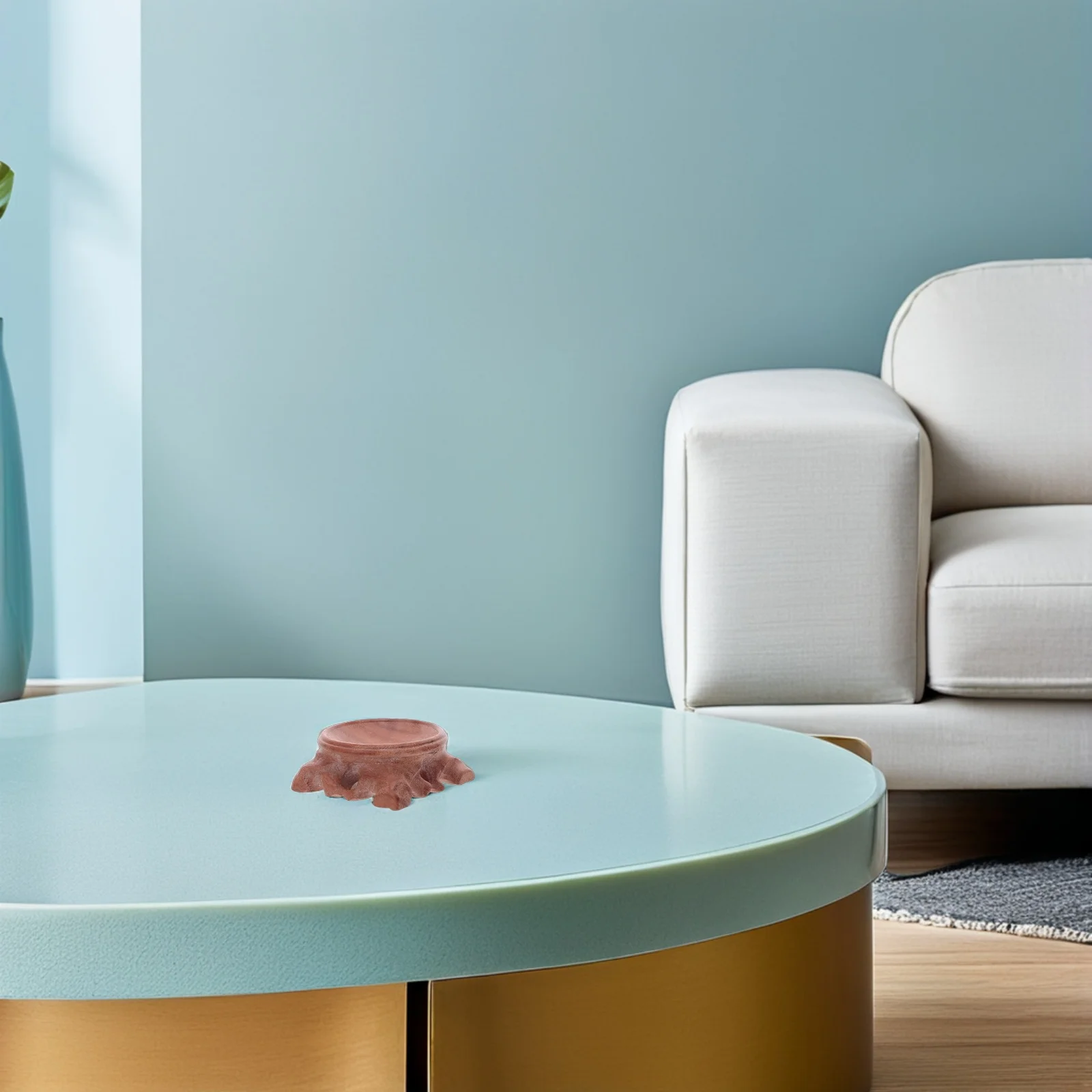 

2Pcs Crystal Ball Base: Wooden Sphere Holder Natural Wood Grain Display Stand for Decorative Stones Eggs Orbs Home Office Decor