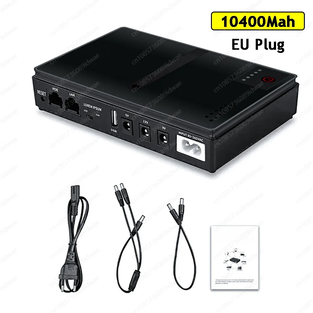 18w dc1018p Router 5 v9v12v dc erhöht unterbrechung freie Strom versorgung 10400mah Not strom versorgung für optisches Katzen monitor telefon