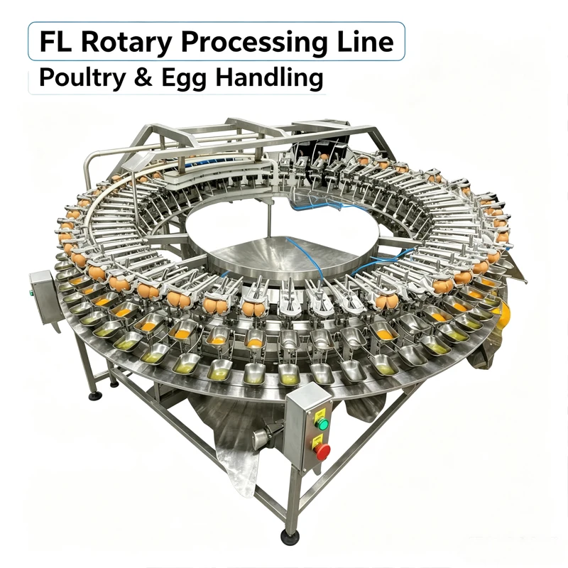 High Capacity Egg Breaking Machine Rotary Egg White Yolk Separation Equipment For Bakery Customized