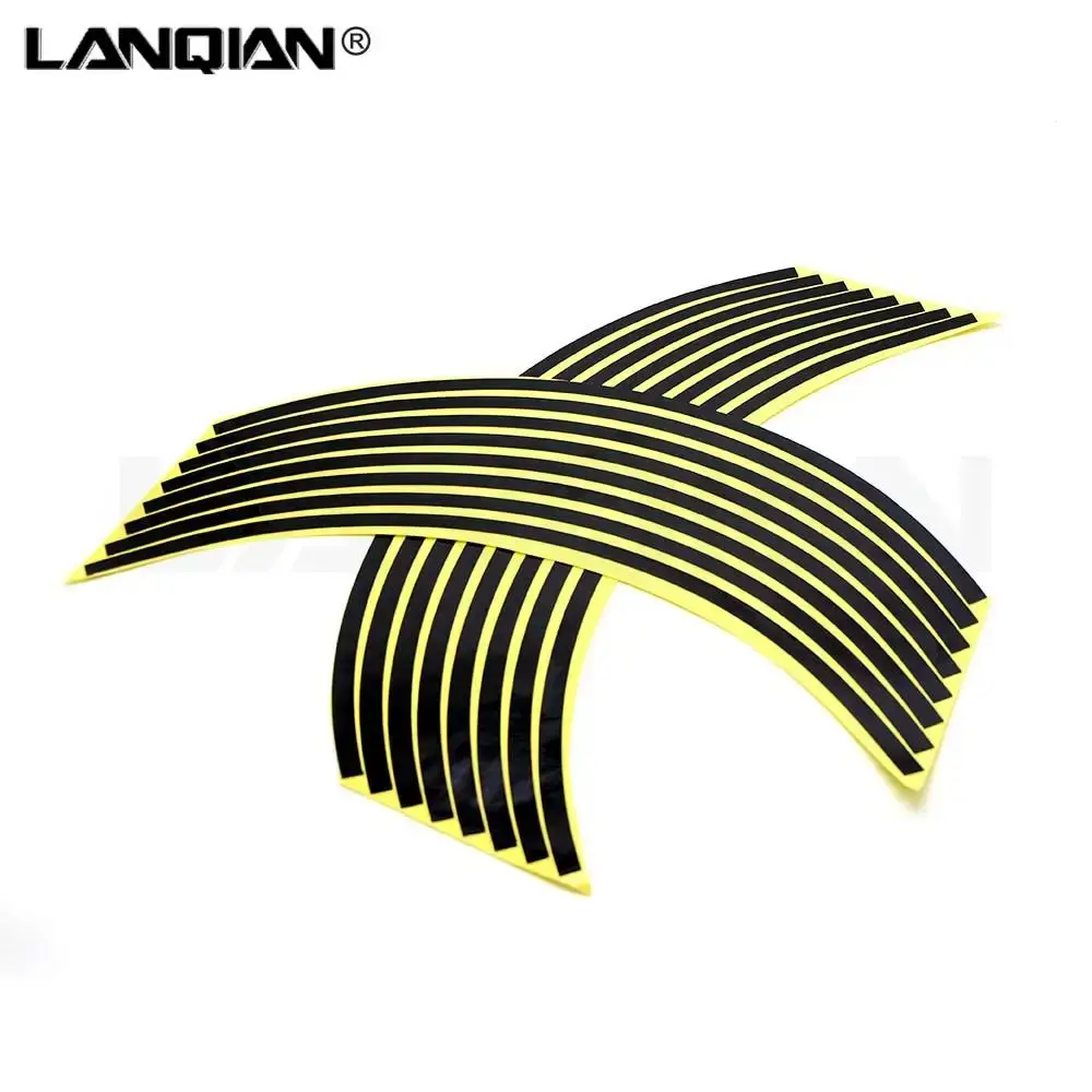 Hot Motorcycle Wheel Sticker Reflective Decals Rim Tape Car/bicycle For YAMAHA YZF R1 R3 R25 R125 R6 XJR1300 FJR1300 Z1000 Z650