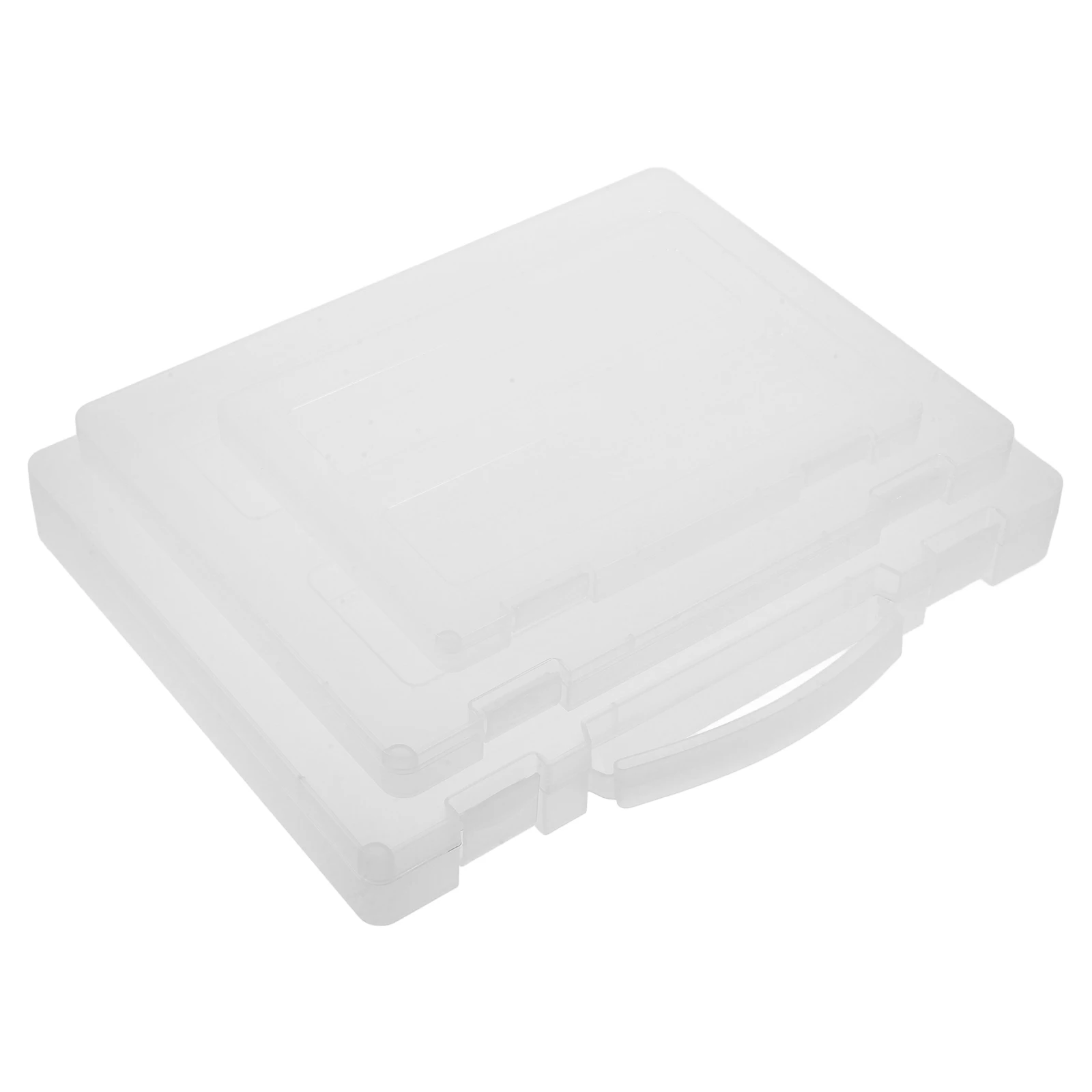 

3pcs File Storage Boxes A4 A5 Transparent PP Plastic Waterproof Office Home Photo Keepsake Box ganizer