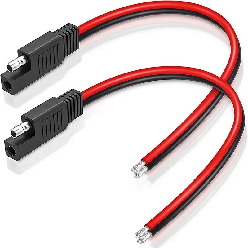 14AWG 18AWG SAE Power Connector Automotive Extension Cable 2 Pin DIY Connector Male Plug Copper Wire Solar Panel Cord Wire B5