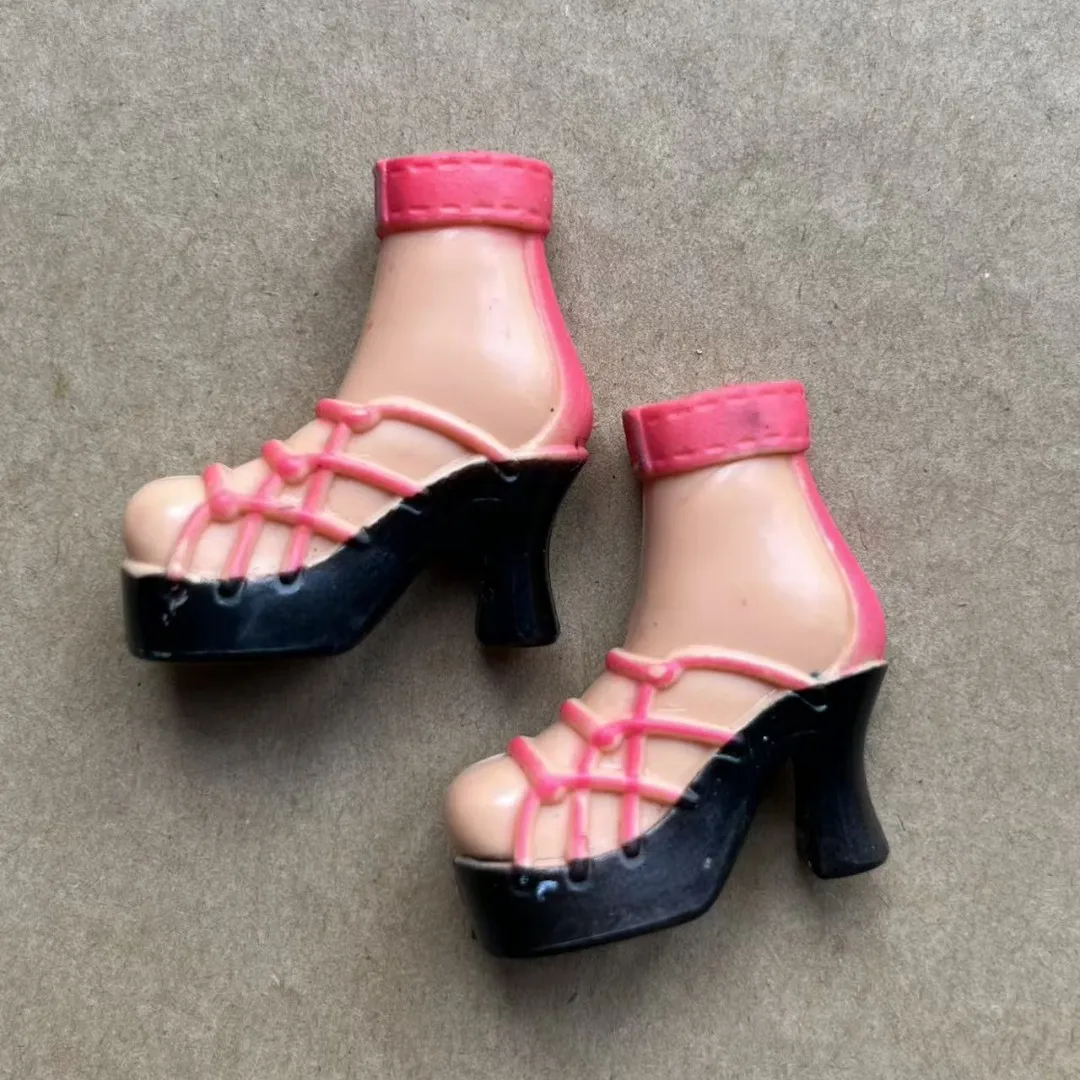Old Version Doll Shoes for Slim Barbee Blyth Feet Dancing Female Doll Rare Collection DIY Dressing Accessories Parts