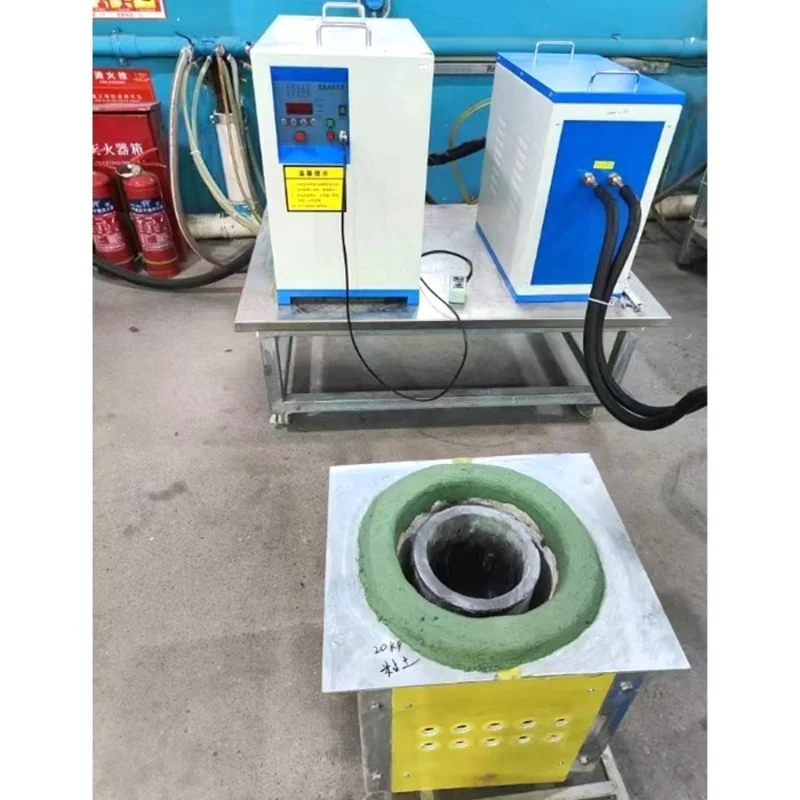 

Железо Медь Алюминий Серебро Золото 5 кг Малая масштабная плавильная печь Индукционное нагревательное оборудование для продажи