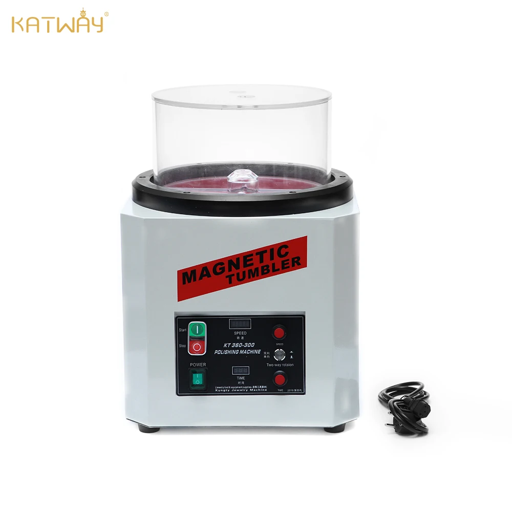 KATWAY Jewelry Polisher Magnetic Tumbler Finishing Machine with Digital Display & Timer HH-KT360