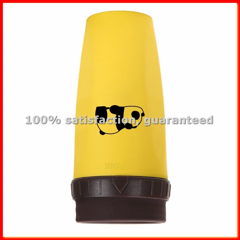 French Twist Cup, Cold Drink Coffee Juice Cup, Portable Plastic Insulation, Coffee Straw Cup Panda-ABAM