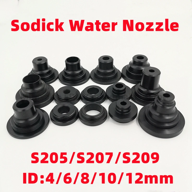 Sodick Parts Upper Lower Water Nozzle S205 S209 S207 4/6/8/10/12mm Original Code 3081837 3082128 for CNC Wire Cut Machine