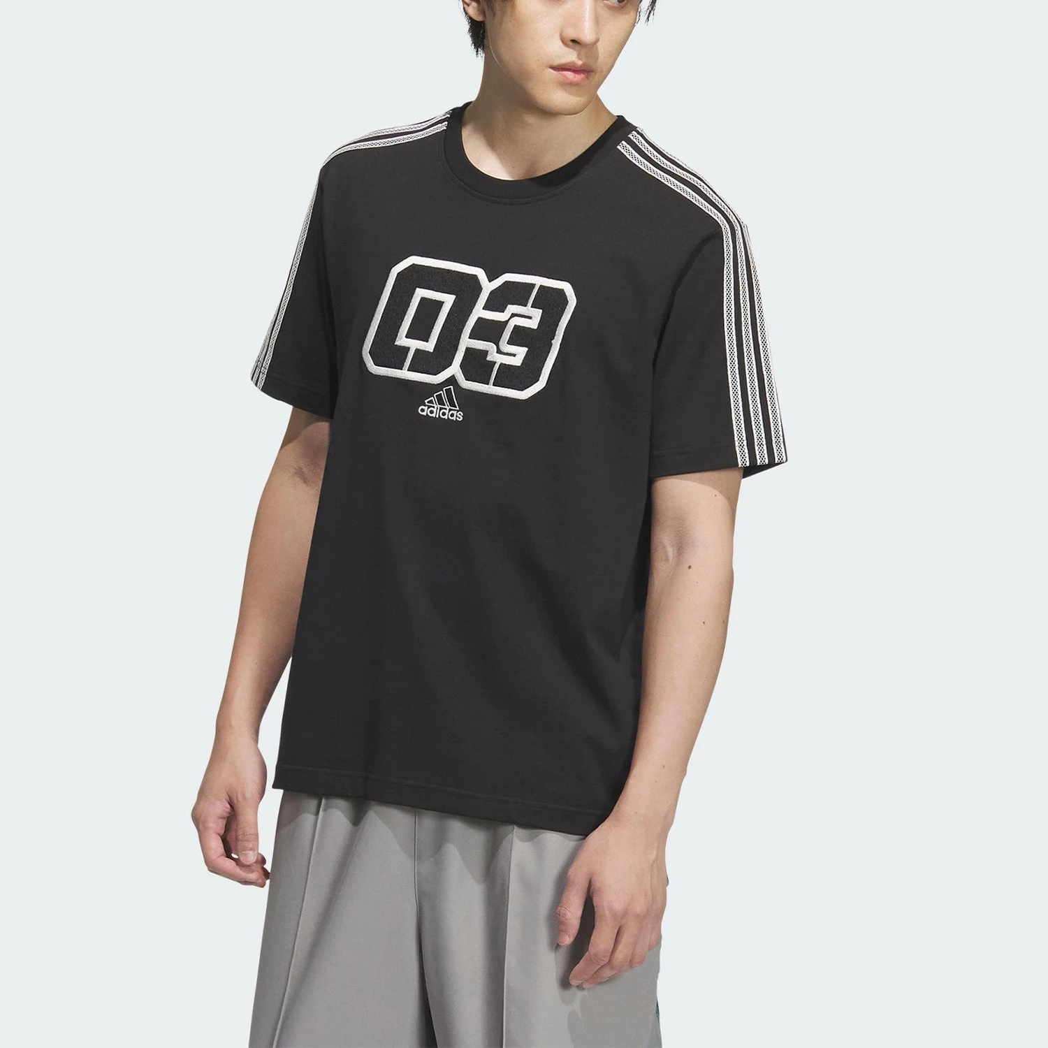 

Adidas genuine Summer 2025 Men's Breathable Knit T-Shirt JX2633