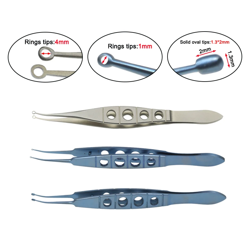 1 szt. Okulistyczne kleszcze peron LASIK z otworem do powiek narzędzia okulistyczne tytanowe/nierdzewne