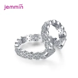 Autentico orecchino a clip a foglia semplice in argento Sterling 925 per donne ragazze non è necessario perforare Bijoux regalo gioielleria raffinata orecchio