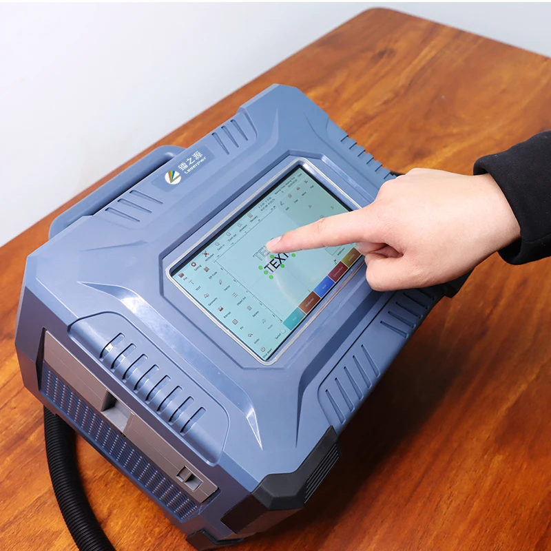 HotHandheld Mini Logam Lazer Ukiran PVC ID Card Printer Ukiran Serat Laser Menandai Mesin