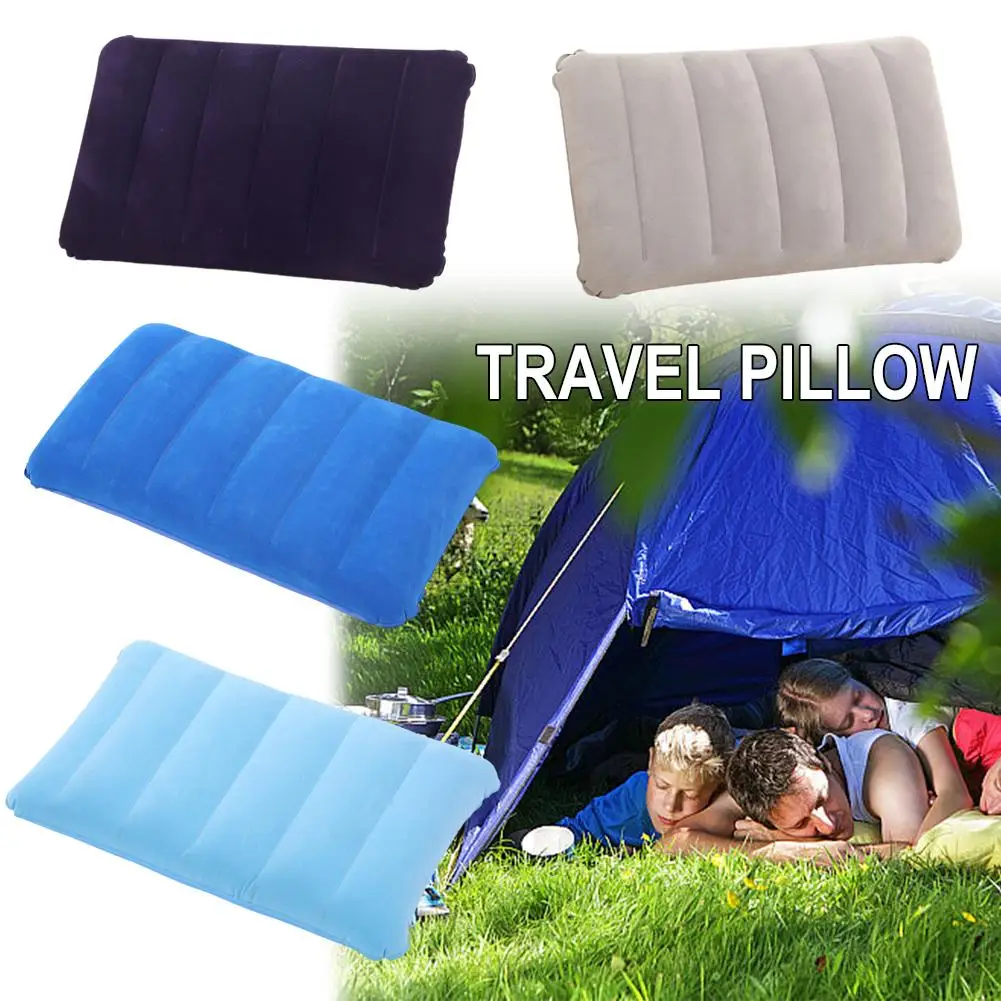 Widesea Portable Inflatable Pillow Camping Equipment Compressible Folding Air Cushion Outdoor Protective Tourism Sleeping Gear