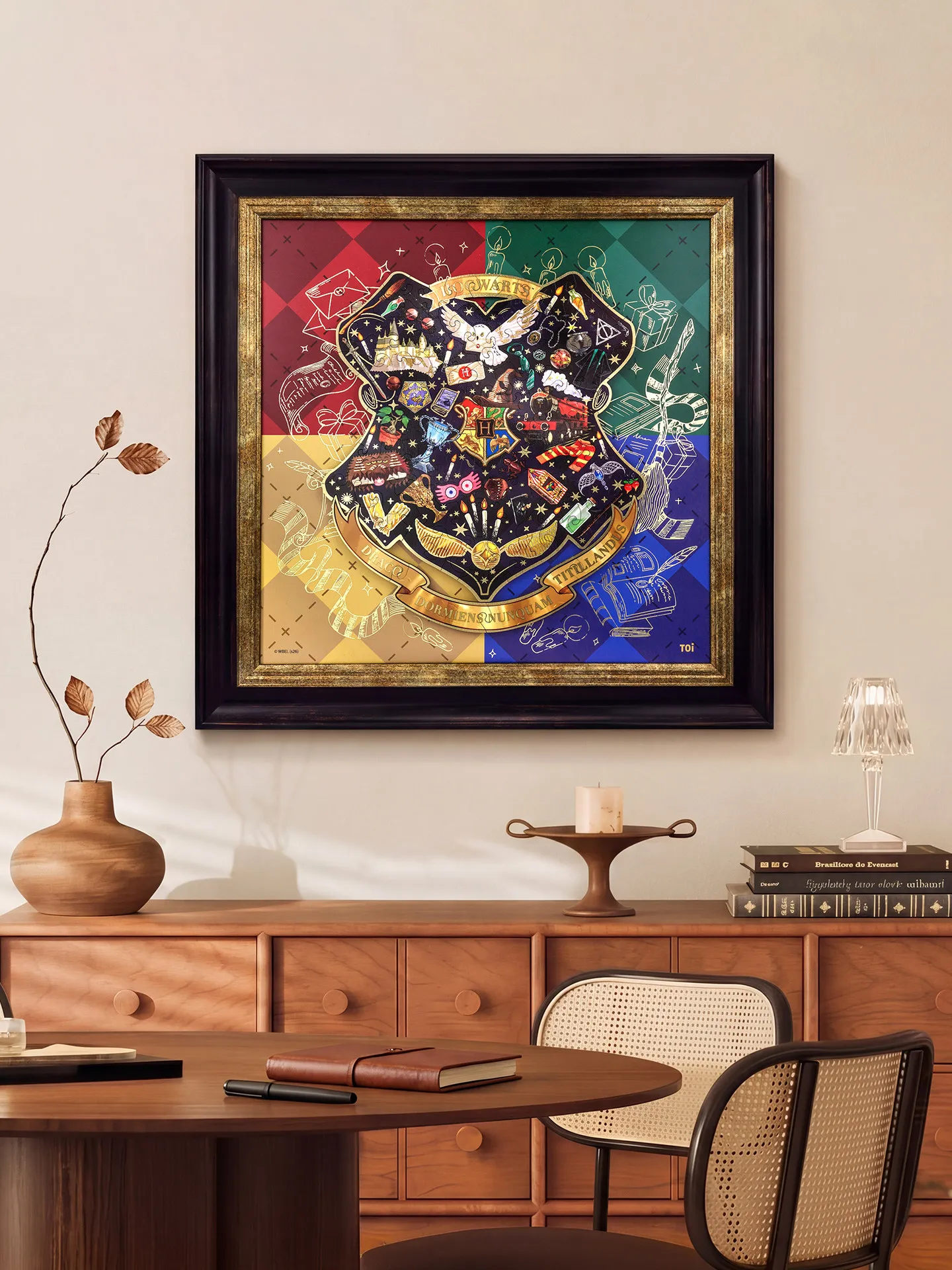 TOI puzzle peripheral adult version handmade DIY toy with frame Hogwarts memories with frame, suitable for home wall decoration