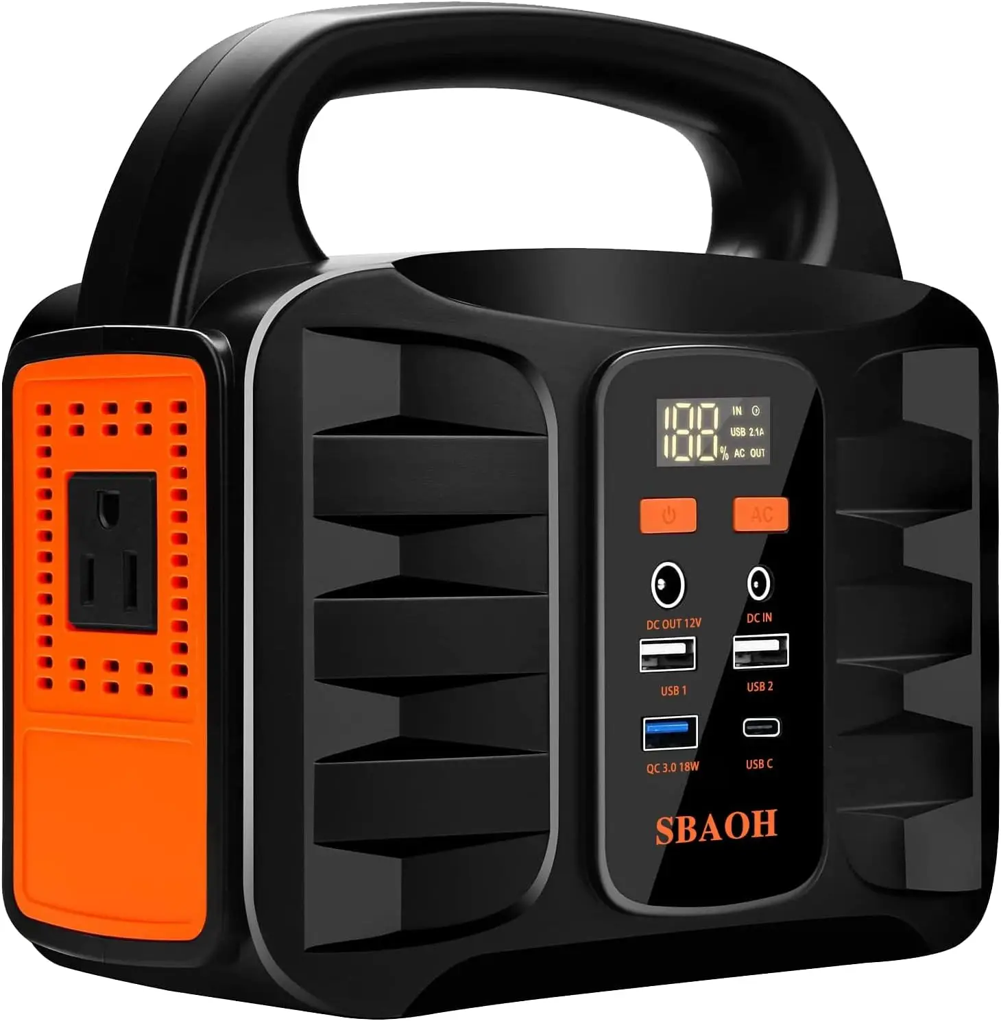 150W Portable Power Station, 155Wh 42000mAh Outdoor Solar Generator 110V AC DC Ports for Home Backup, Outdoor (No Solar Panel)