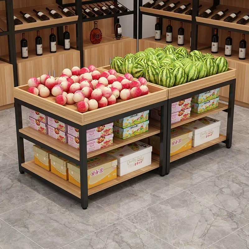 Nakajima shelf stacking water table display cabinet   multi-layer storage supermarket convenience store snacks fruit