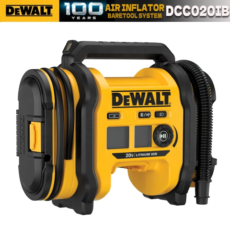 DEWALT 20V MAX Corded/Cordless Air Inflator 160 PSI Tire Inflator Electric Air Pump Blower Dewalt Power Tools DCC020IB