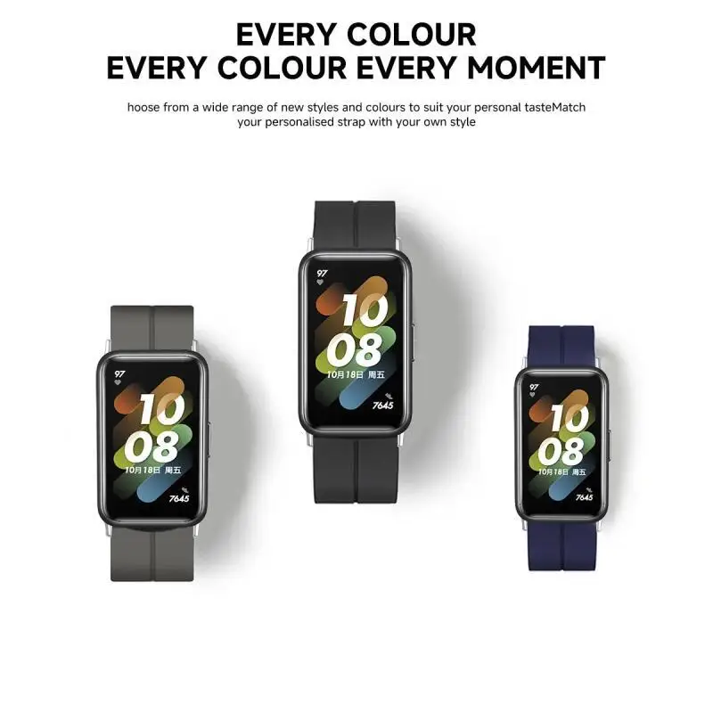 Magnetisches Armband für Samsung Galaxy Fit 3, Metallverbinder, Smartwatch-Armband, Correa Galaxy Fit 3, Silikonarmband-Zubehör – Detail 1