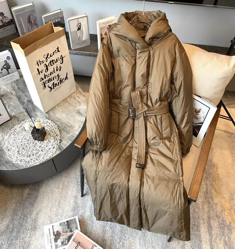 

Down jacket Women's medium long 2022 new brand thickened fashionable loose high-end winter coat