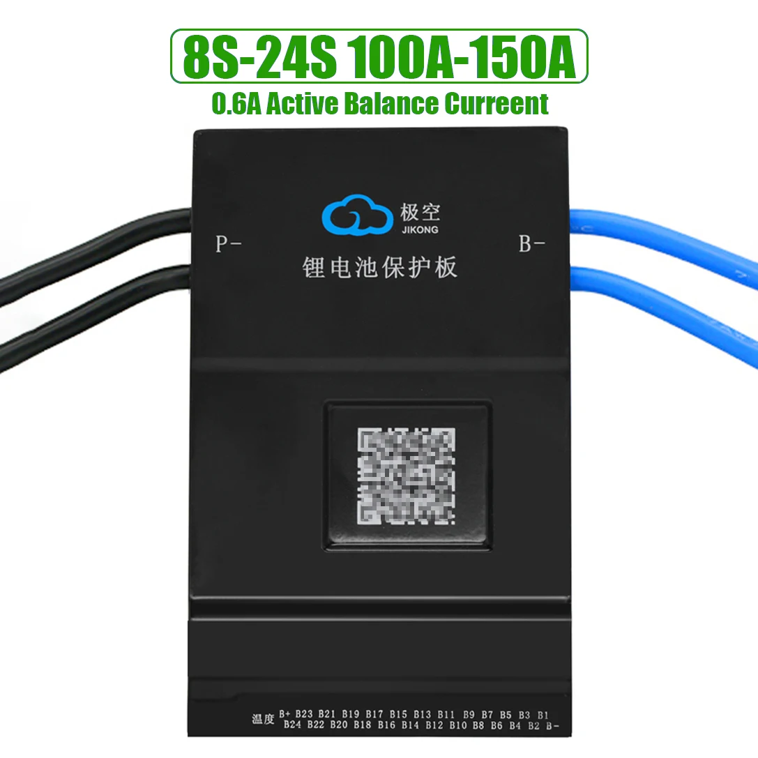 JK BMS 16S 48V Lifepo4 Battery Power Bank JIKONG Smart 0.6A Active Balancer 8S 24V 12S 20S 100A 120A 150A li-ion 18650 campeggio