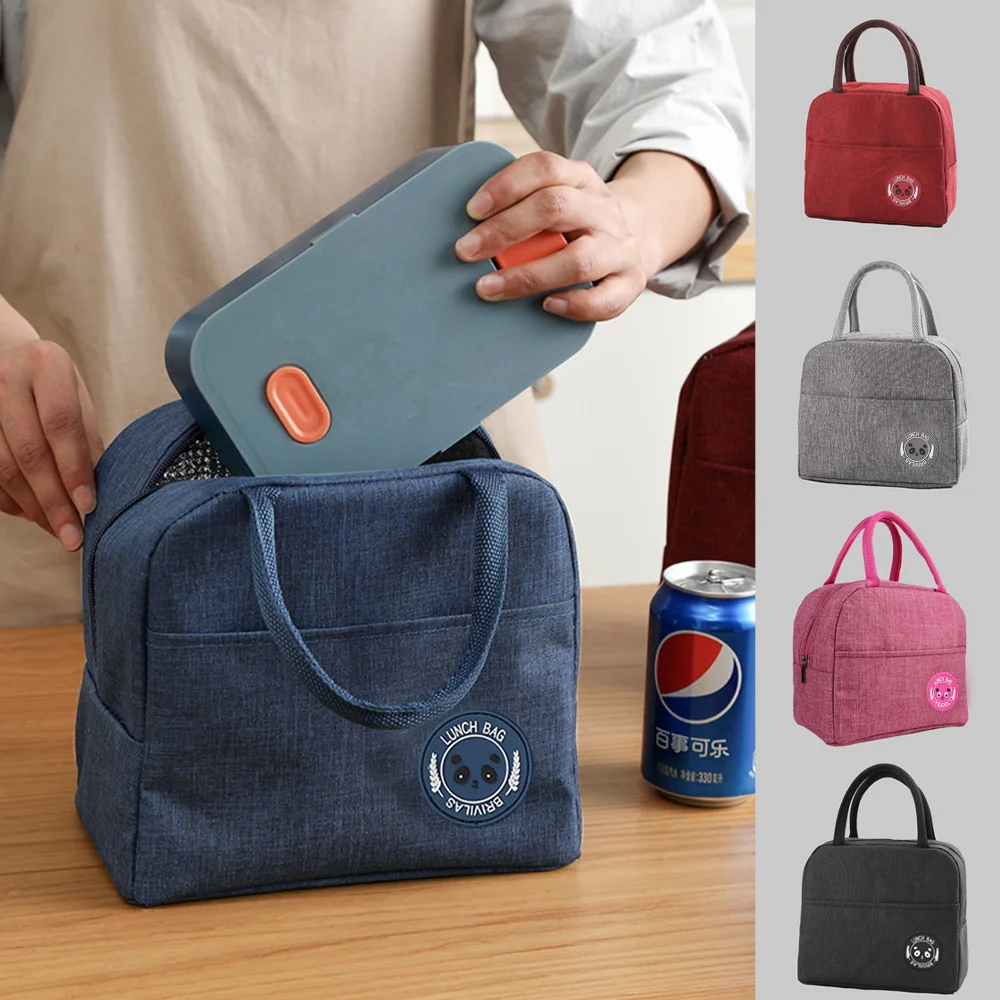 

Insulated Lunch Bag for Work Canvas Cooler Bag Thermal Bag for Women Kids Portable Lunch Box Ice Pack Tote Food Picnic Bags