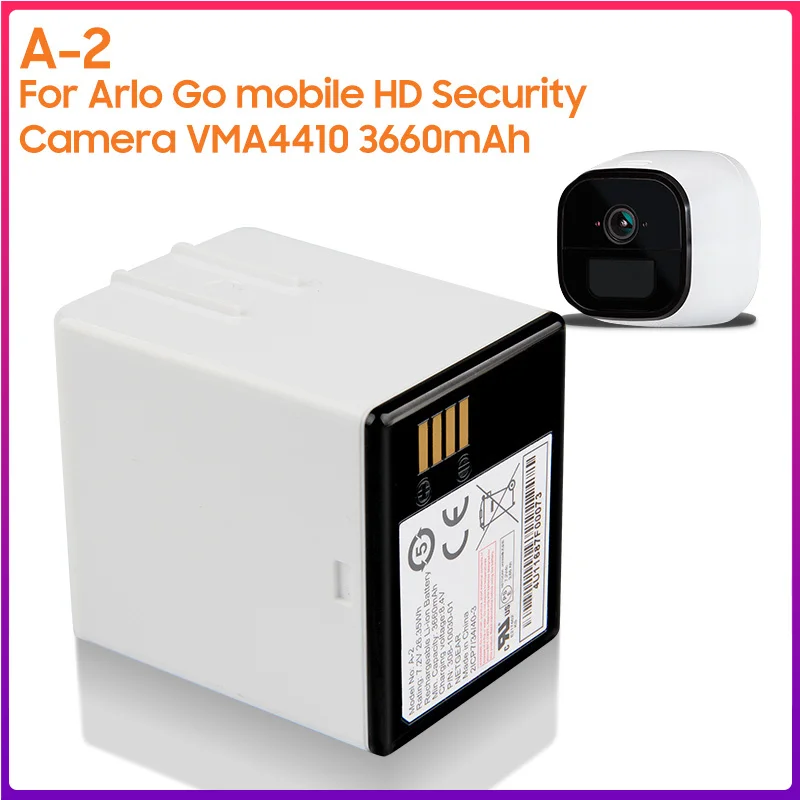 

Original Battery A-2 For Arlo Go mobile HD Security Camera VMA4410 Authentic Battery 3660mAh