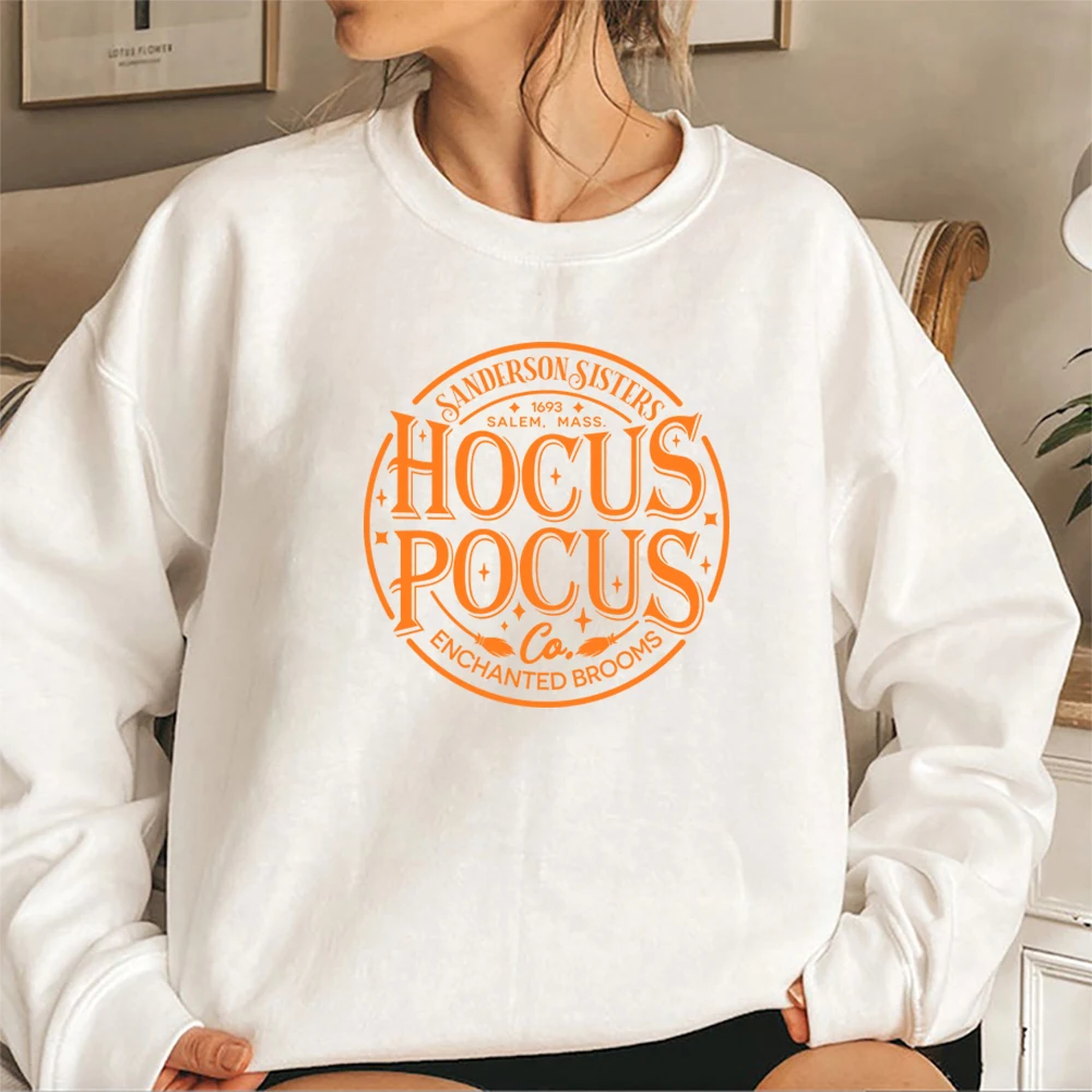 Halloween Sanderson Sisters Sweatshirt Just A Bunch of Hocus Hoodie Basic Witch Sweater Halloween Witch Crewneck Sweatshirts