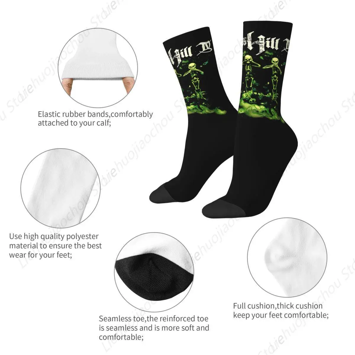 Cypress Hill Socks Men Women Polyester Fashion Socks Harajuku Spring Summer Autumn Winter Middle Tube Socks Gifts