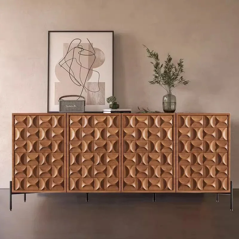 

Master Ji Jifeng designed creative sideboards minimalist tea cabinets American retro sideboards porch sideboards.