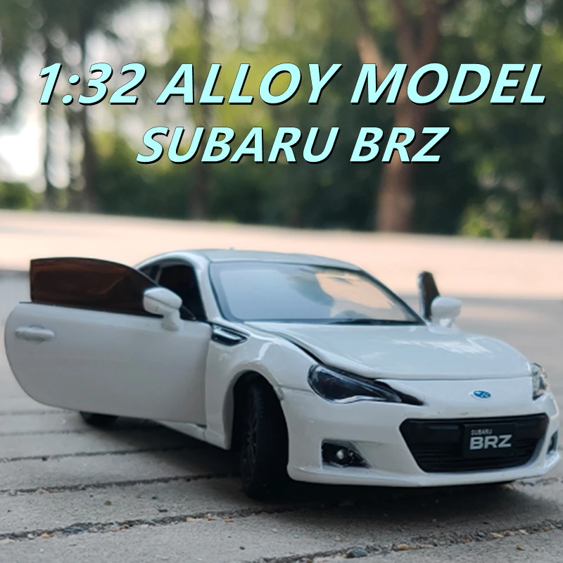 1:32 Subaru BRZ Alloy Sports Car Model Diecast Simulation Metal Toy Vehicles Car Model Sound Light Collection Childrens Toy Gift