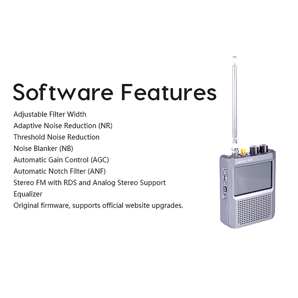 Новая прошивка 2,30, цифровая портативная радиостанция второго поколения, аккумулятор 5000 мАч, радиодинамик, регулируемый фильтр, 3,5-дюймовый сенсорный ЖК-дисплей