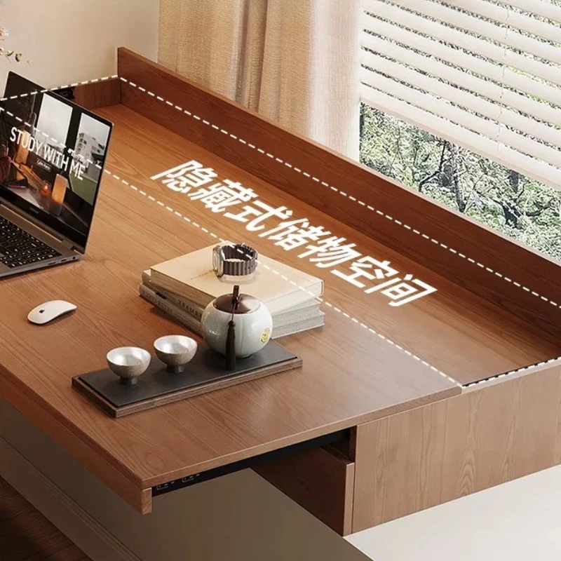 Nordic Bay Window Solid Wood Desk Modern Design Bedroom Computer Desk with Drawers Study Home Furniture Meubles De Bureau FYFD