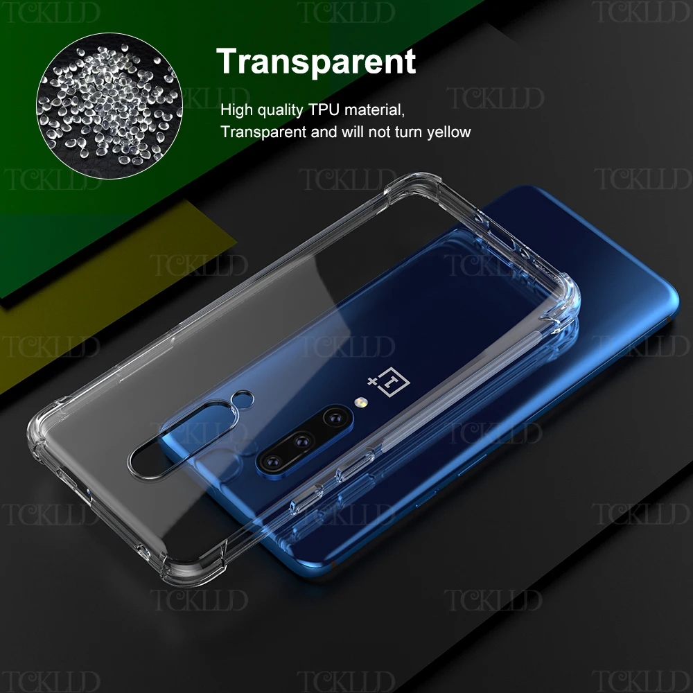 Clear Soft TPU For OnePlus 6 7 8 9 10 Pro 5G Anti-shock Shockproof Case Full Cover Back OnePlus Nord CE 2 6T 7T 8T Pro ACE Shell