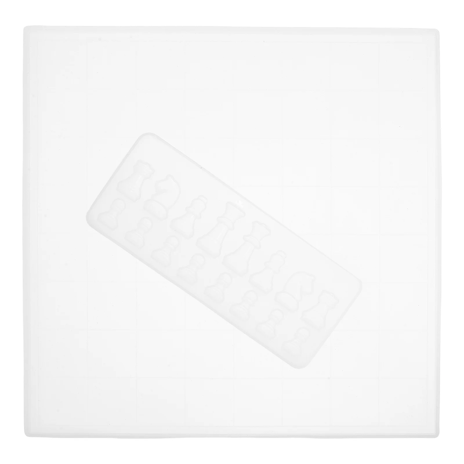 

Full Size Silicone Chess Board Mold Set Flexible Easy Demolding 3D Chess Pieces Resin Casting DIY Craft Supplies