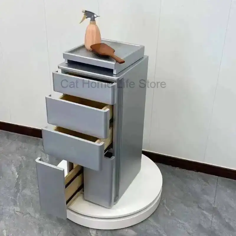

Beauty Trolley With Wheels Stainless Steel Cosmetic Acrylic Luxury Welding Eyelash Hairdresser Trolleys Furniture for the Salon
