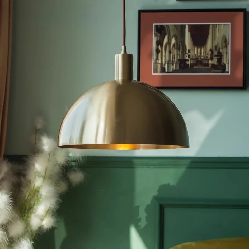 

Американские винтажные подвесные светильники для барной стойки, ресторанный магазин, отель, ретро медные люстры для гостиной, светильник для домашнего декора