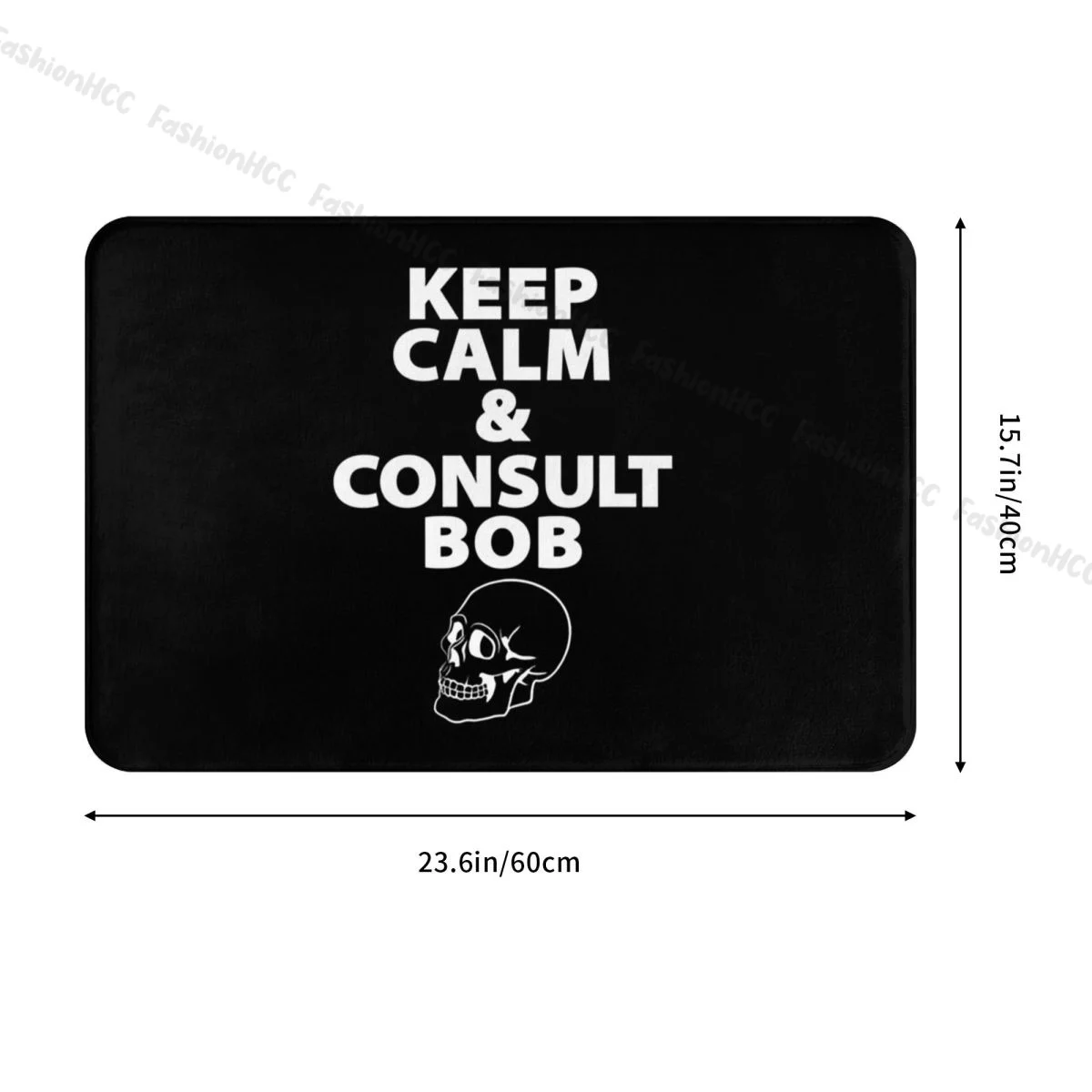 DND Bathroom Non-Slip Carpet Keep Calm & Consult Bob Flannel Mat Entrance Door Doormat Home Decor Rug