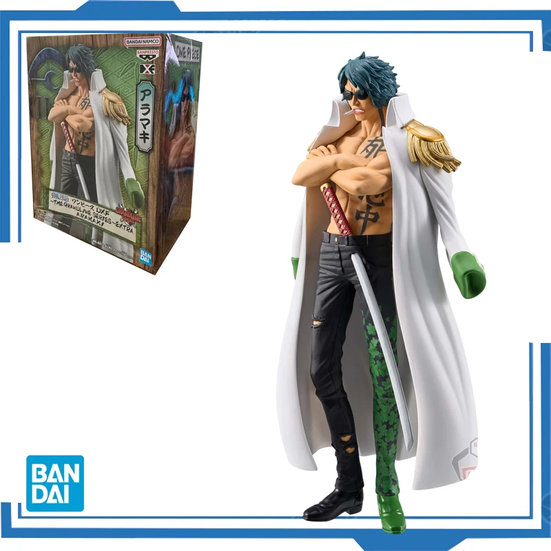 Bandai Original Banpresto Anime One Piece DXF Aramaki Green Bull 17CM PVC Action Figure Collectible Model Toys