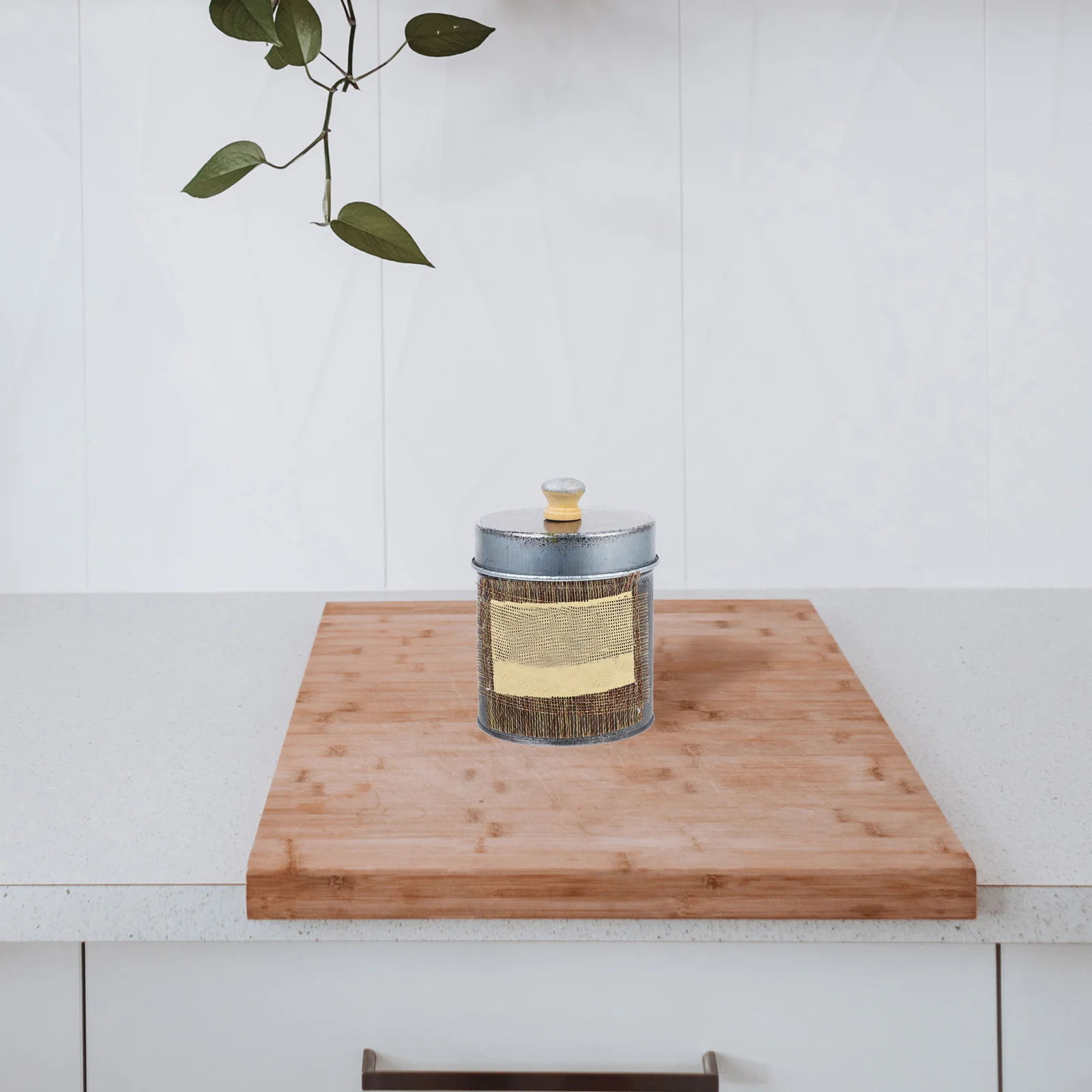 

Iron Storage Jar Retro Style Compact Lightweight Kitchen Organizer Vintage Container For Home Pantry Decor Iron Kitchen